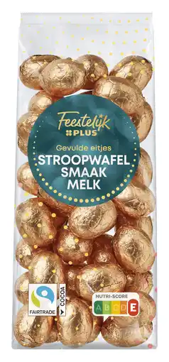 PLUS Feestelijk PLUS Paaseitjes melk stroopwafel aanbieding