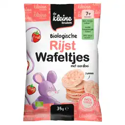 PLUS De Kleine Keuken Bio Rijstwafeltjes met aardbei aanbieding