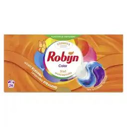 Plein.nl 3+2 gratis: Robijn Wascapsules 3-in-1 Color 26 aanbieding