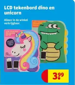 Kruidvat LCD tekenbord dino en unicorn aanbieding