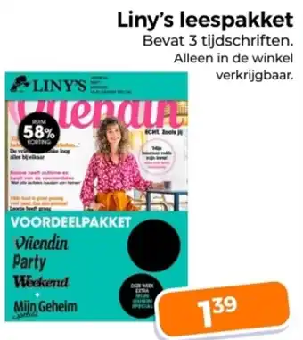 Trekpleister Liny's leespakket aanbieding