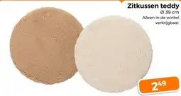 Trekpleister Zitkussen teddy aanbieding