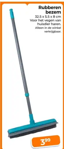 Trekpleister Rubberen bezem aanbieding