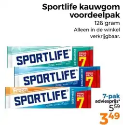 Trekpleister Sportlife kauwgom voordeelpak aanbieding