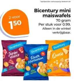 Trekpleister Bicentury mini maiswafels aanbieding