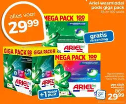 Trekpleister Ariel wasmiddel pods giga pack aanbieding