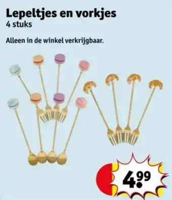 Kruidvat Lepeltjes en vorkjes aanbieding