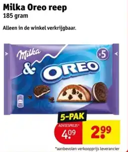 Kruidvat Milka oreo reep aanbieding