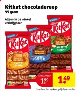 Kruidvat Kitkat chocoladereep aanbieding