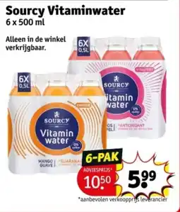Kruidvat Sourcy vitaminwater aanbieding
