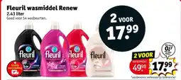 Kruidvat Fleuril wasmiddel renew aanbieding