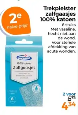 Trekpleister Trekpleister zalfgaasjes 100% katoen aanbieding