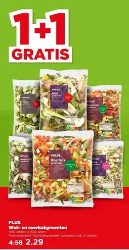 PLUS PLUS Wok en roerbakgroenten aanbieding