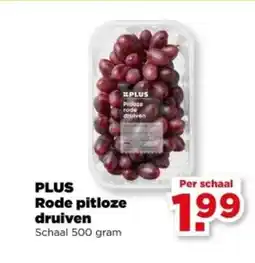 PLUS Pitloze rode druiven aanbieding