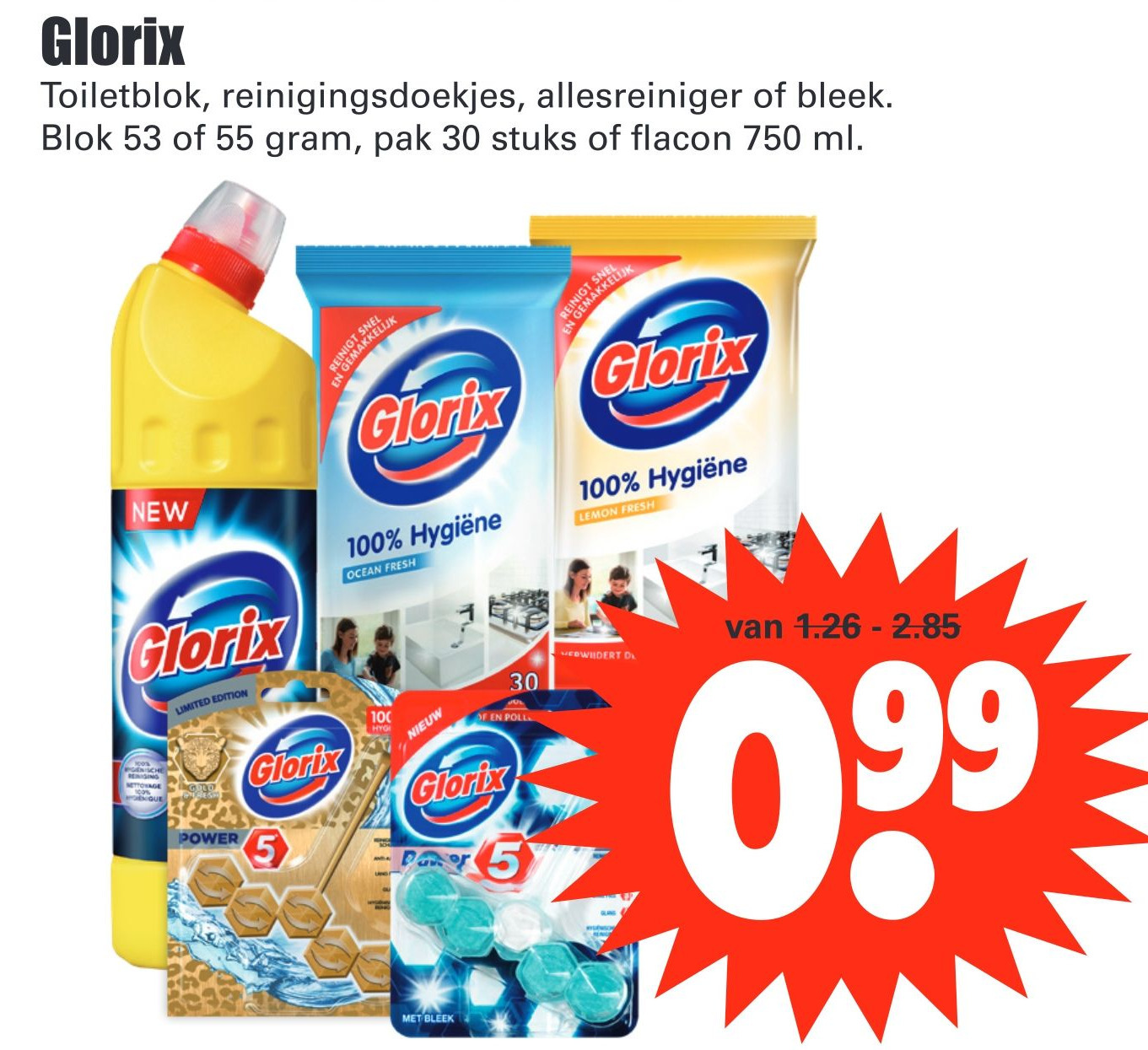 Glorix 750ml aanbieding bij Dirk