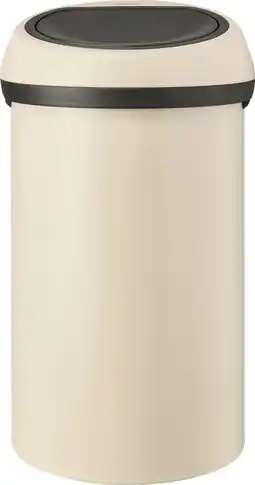 Coolblue Brabantia Touch Bin 60 Liter Soft Beige aanbieding