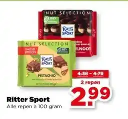 PLUS Ritter sport aanbieding