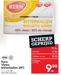 Sligro Kern Vlees- bitterballen 20% aanbieding