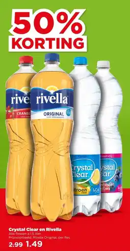 PLUS Crystal Clear en Rivella aanbieding