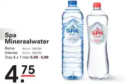 Sligro Spa Mineraalwater aanbieding