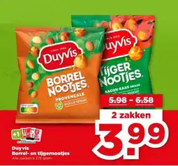 PLUS Duyvis borrel en tijgernootjes aanbieding