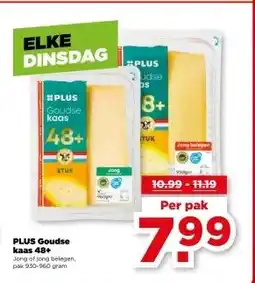 PLUS PLUS Goudse kaas 48+ aanbieding