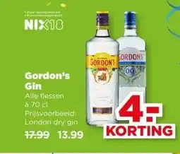 PLUS Gordon's Gin aanbieding