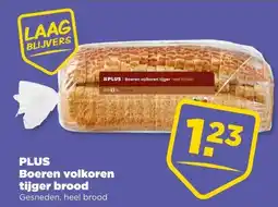 PLUS PLUS Boeren volkoren tijger brood aanbieding