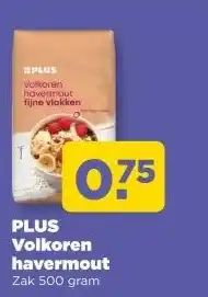 PLUS PLUS Volkoren havermout aanbieding