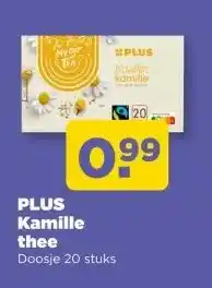 PLUS PLUS Kamille thee aanbieding