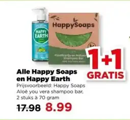 PLUS Alle Happy Soaps en Happy Earth aanbieding