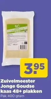 PLUS Zuivelmeester Jonge Goudse kaas 48+ plakken aanbieding
