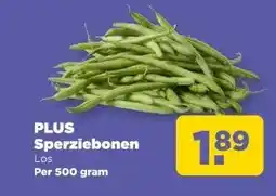 PLUS PLUS Sperziebonen aanbieding