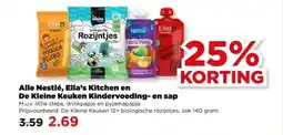 PLUS Alle nestlé ella's kitchen en de kleine keuken kindervoeding en sap aanbieding
