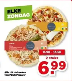 PLUS Alle uit de keuken van plus pizza's aanbieding