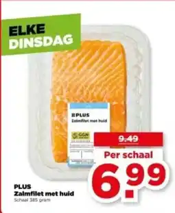 PLUS Plus zalmfilet met huid aanbieding