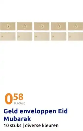 Action Geld enveloppen Eid Mubarak aanbieding