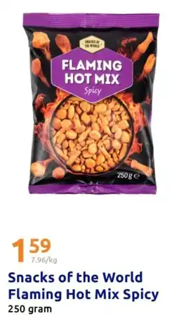 Action Snacks of the World Flaming Hot Mix Spicy aanbieding