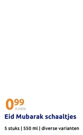 Action Eid Mubarak schaaltjes aanbieding