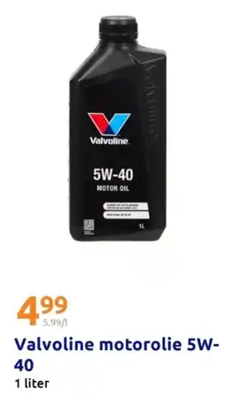 Action Valvoline motorolie 5W- 40 aanbieding