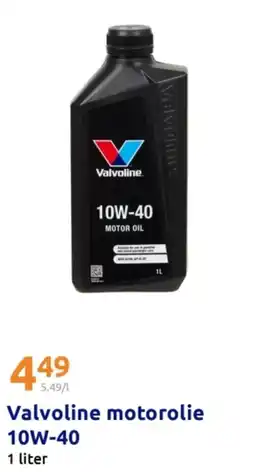 Action Valvoline motorolie 10W-40 aanbieding