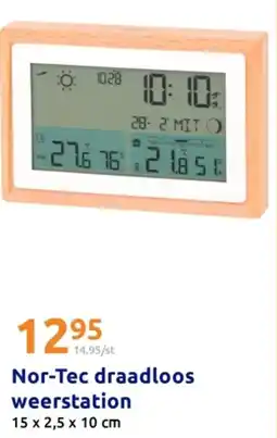 Action Nor-Tec draadloos weerstation aanbieding