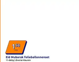 Action Eid Mubarak folieballonnenset aanbieding