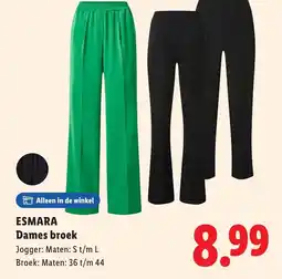 Lidl Dames broek aanbieding