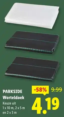 Lidl PARKSIDE Worteldoek aanbieding