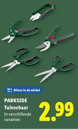 Lidl PARKSIDE Tuinschaar aanbieding