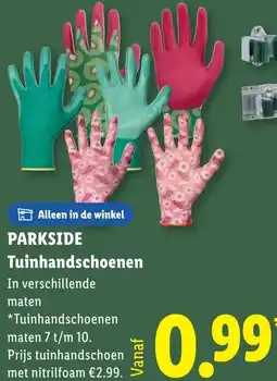 Lidl PARKSIDE Tuinhandschoenen aanbieding