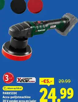 Lidl Accu-polijstmachine 20 V zonder accu en lader aanbieding