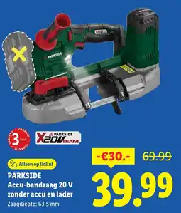 Lidl Accu-bandzaag 20 V zonder accu en lader aanbieding