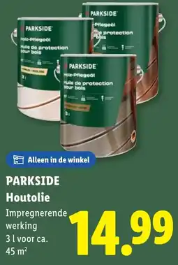 Lidl PARKSIDE Houtolie aanbieding